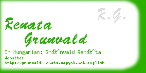 renata grunvald business card